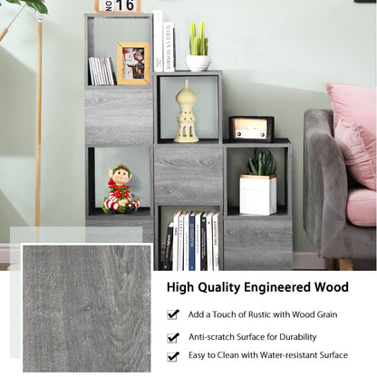 Costway 9-Cube Free Combination Bookcase for Living Room