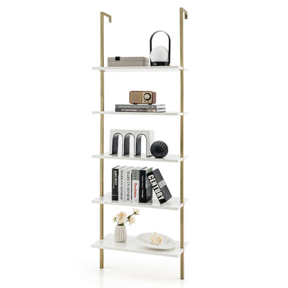 Wall Mounted Display Rack Bookshelf for Office-White