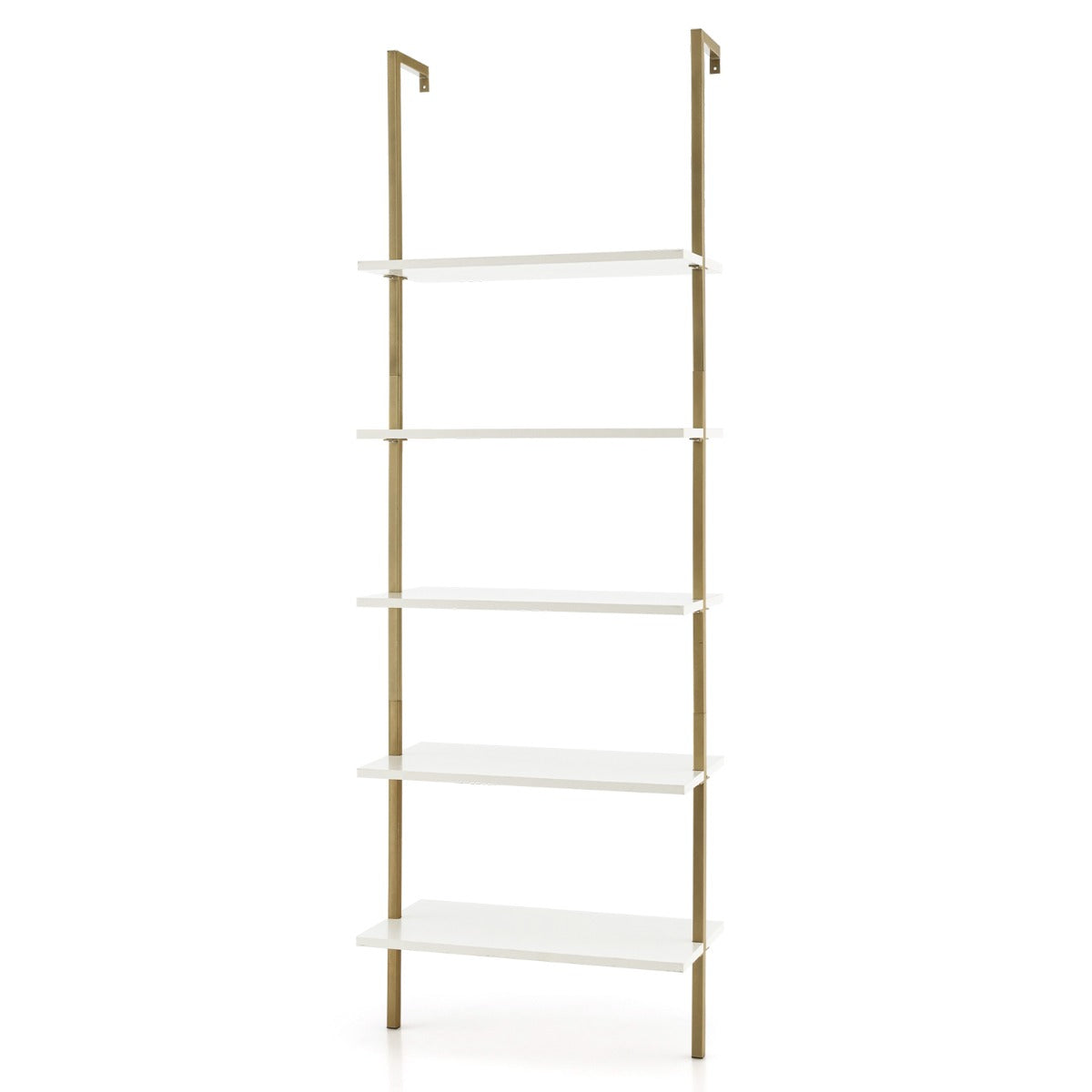 Wall Mounted Display Rack Bookshelf for Office-White