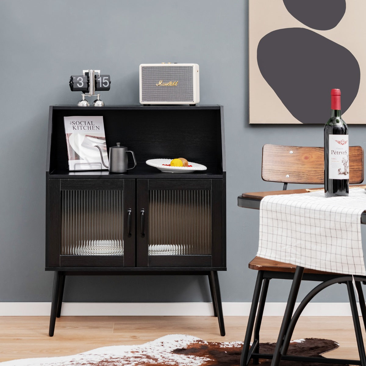Costway Free-standing Buffet Cabinet with Storage for Living Room, Kitchen, Dining Room