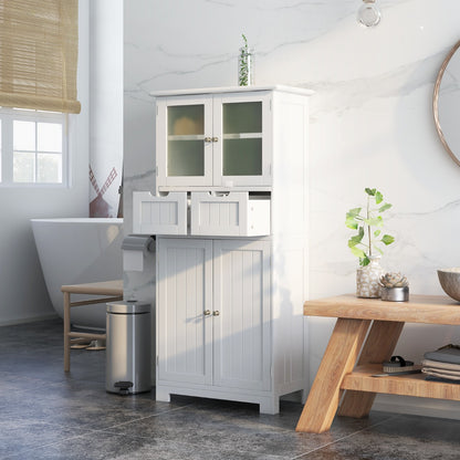 5-layer Freestanding Floor Cabinet for Bath