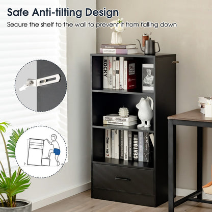 Detailed instructions and numbered parts make assembly of the storage shelf more convenient