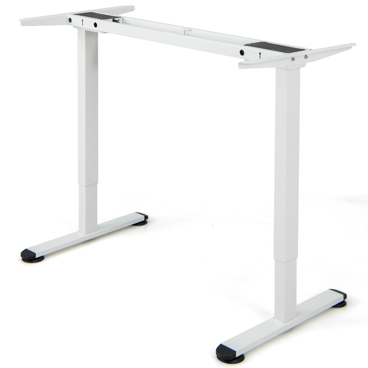 Electric Dual-Motor Stand up Desk Frame with Memory Controller for Home Office-White