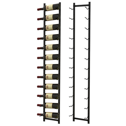 Rust-proof Metal Wall Mounted Wine Rack for 6/9/12 Bottles-12 Bottles