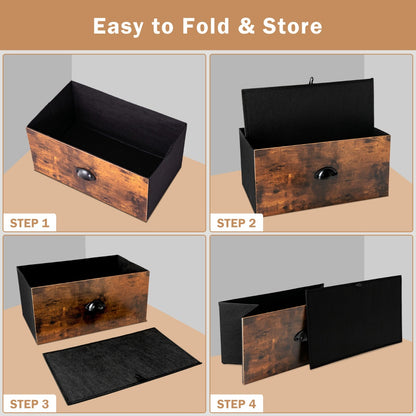 2-Tier Dresser Organizer with 5 Drawers & Steel Frame