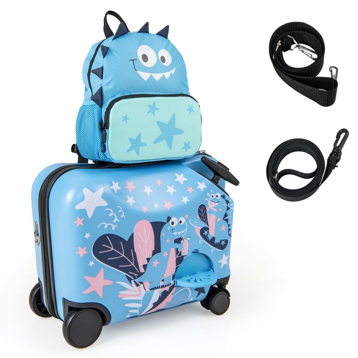 Costway 2 PCS Kid Luggage Set with Spinner Wheels