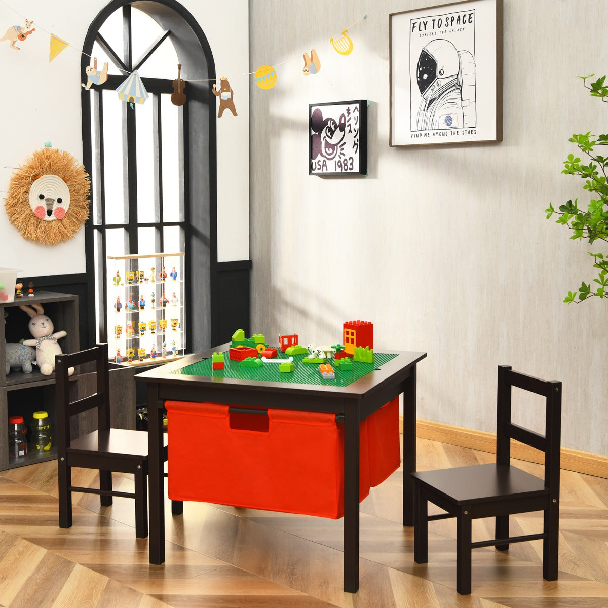 Premium MDF construction creates a durable, stable and child-friendly activity furniture set