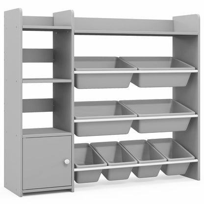 Kids Bookshelf Toy Storage Organizer with 8 Storage Boxes