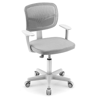 Kids Study Chair and Desk Set with Adjustable Height-Grey-Chair
