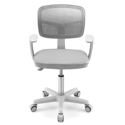 Kids Study Chair and Desk Set with Adjustable Height-Grey-Chair