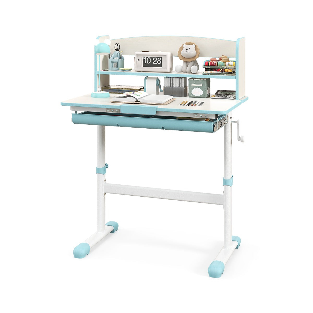 Thick legs and non-slip table feet create a stable play and learning area for young children