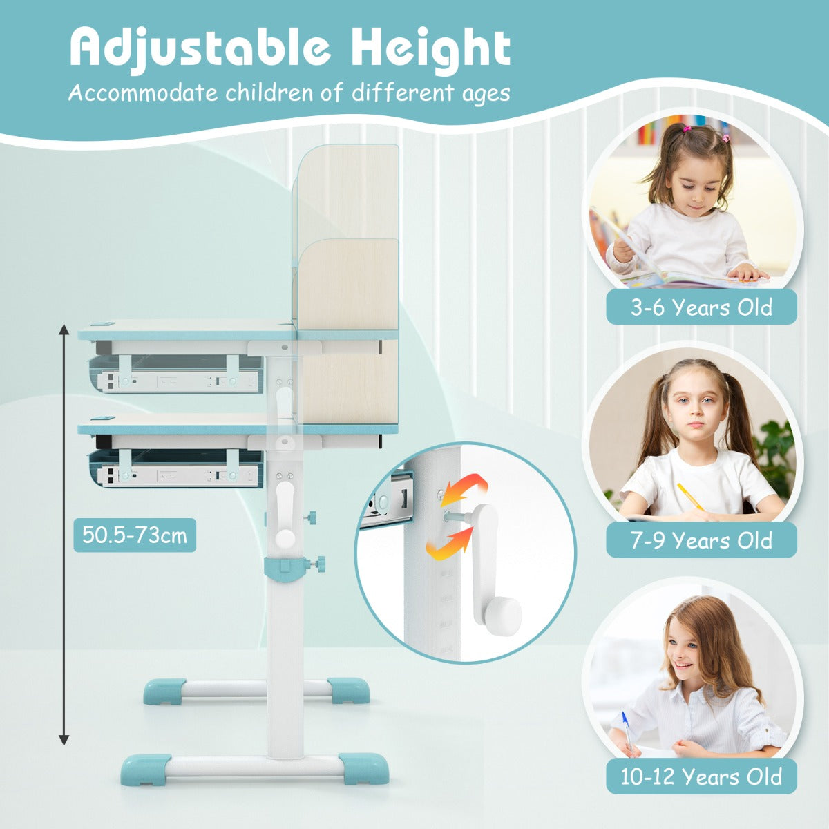 ASTM and CPSIA-certified kids furniture set suits playrooms, bedrooms, kindergartens, and day-care centers