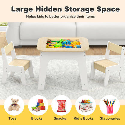 Smooth painted surface is easy to wipe clean, making this kids furniture set convenient for parents