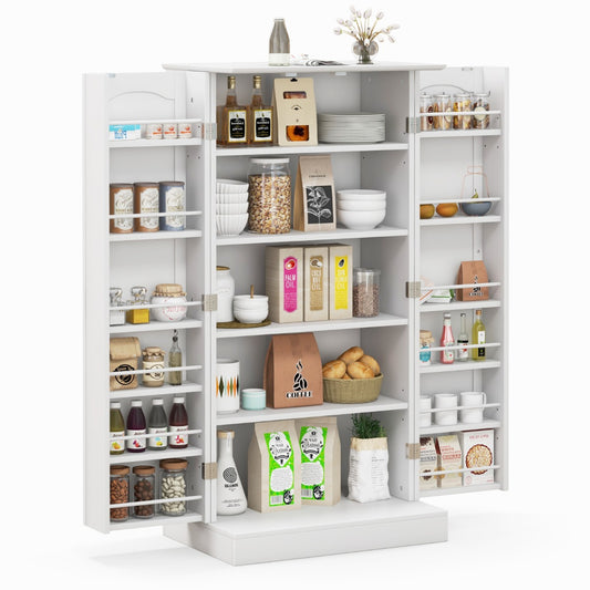 Costway kitchen Pantry Cabinet with Doors & Adjustable Shelves