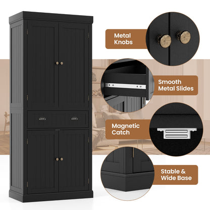 Anti-toppling device and wide stable base improve safety for homes with children or pets