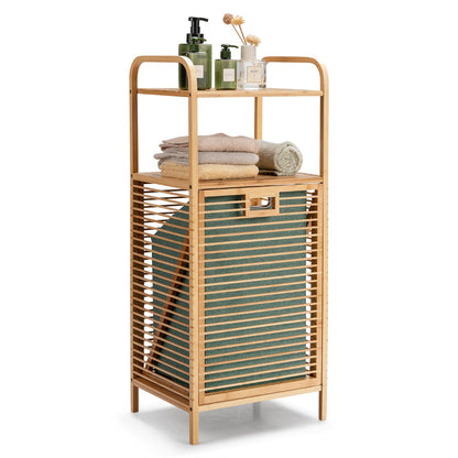 Tilt-out Laundry Hamper with Removable Liner for Bathroom, Laundry Room and Wardrobe