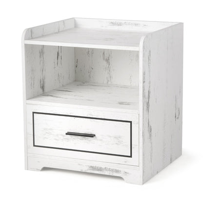 LED Smart Bedside Table with USB Port Adjustable Light Colors and Brightness
