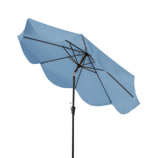 Push-button tilt canopy adjusts 25 degrees left or right to block sunlight throughout the day