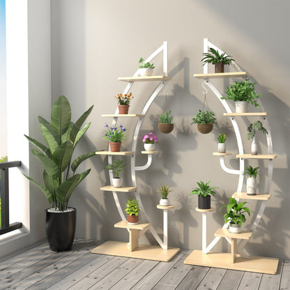Each plant shelf supports up to 20 kilograms for displaying a variety of pots and ornaments