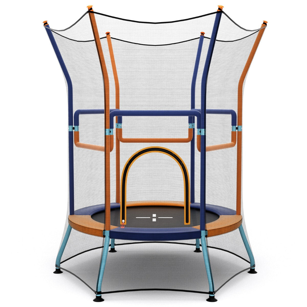 Costway Mini Trampoline with Safety Enclosure Net