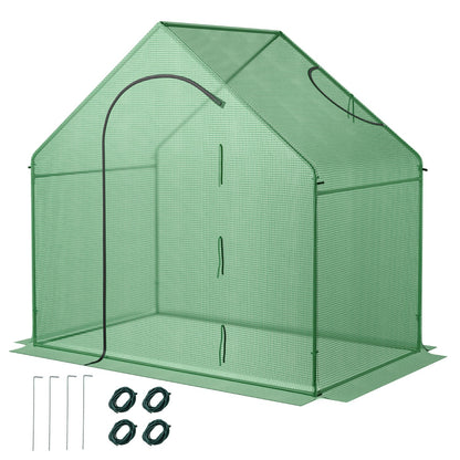 Mini Walk-in Greenhouse with PE Cover