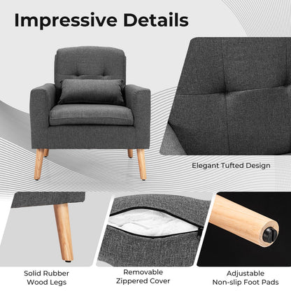 Thickened backrest follows the body's contours to reduce back strain and promote relaxation