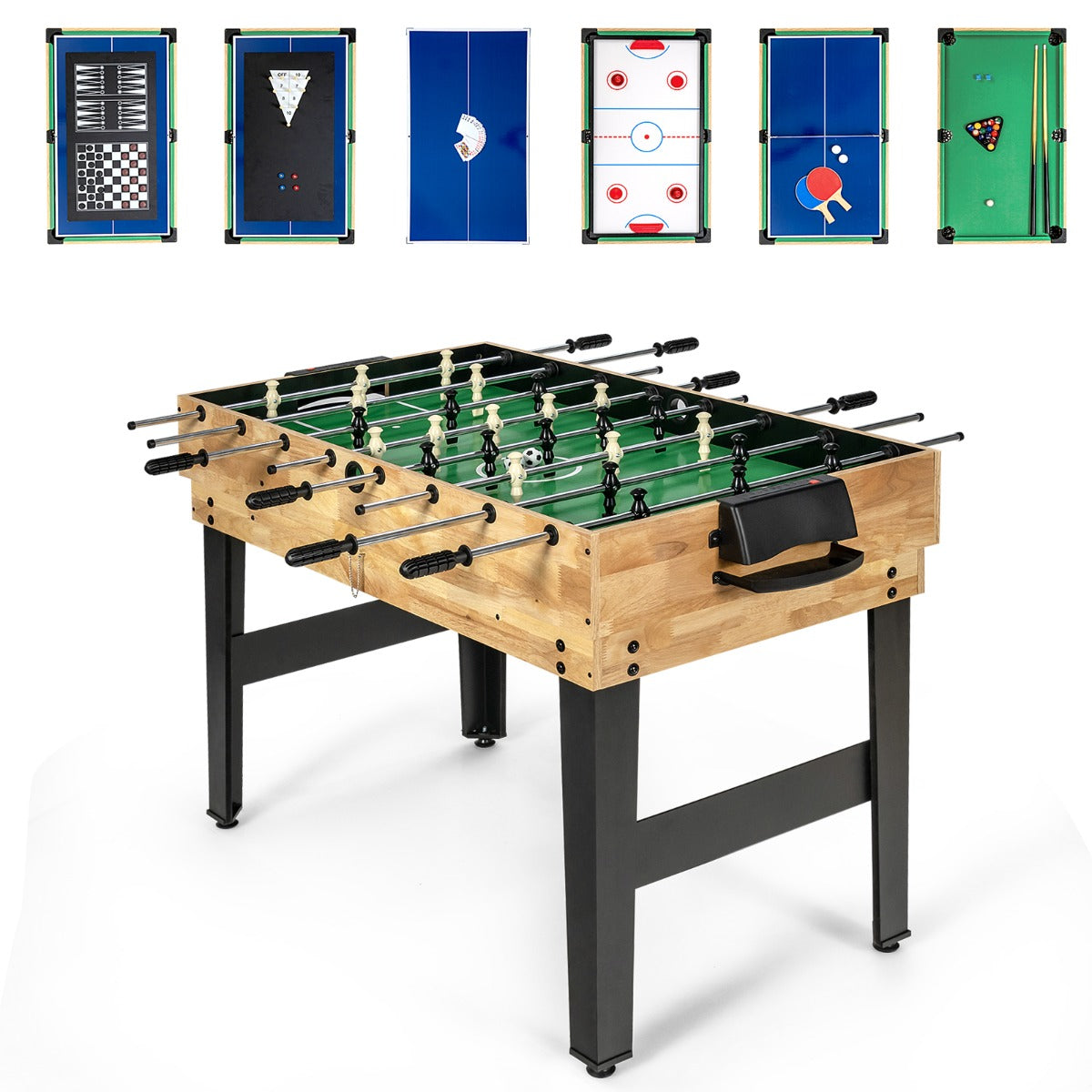 10-in-1 Multi-Game Table for Family Fun, Clubs, and Parties - 105.5 cm
