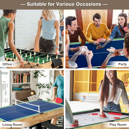 10-in-1 Multi-Game Table for Family Fun, Clubs, and Parties - 105.5 cm