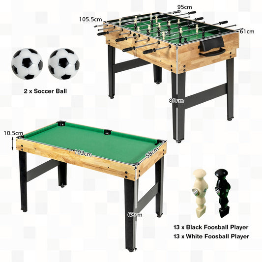 10-in-1 Multi-Game Table for Family Fun, Clubs, and Parties - 105.5 cm