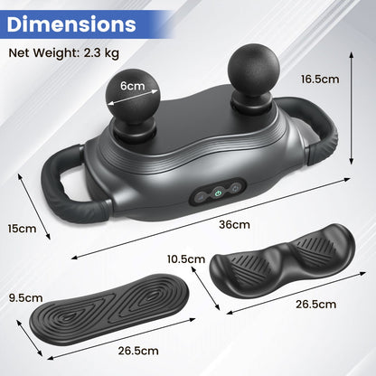 Massage Gun Deep Tissue Multipurpose Electric Massager-Black