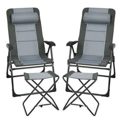 Costway Folding Recliner Chair with 7-Position Adjustable Backrest
