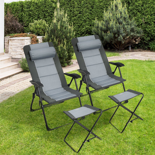 Costway Folding Recliner Chair with 7-Position Adjustable Backrest