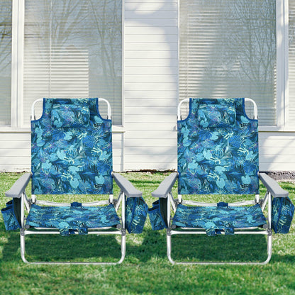 Lightweight folding chairs are easy to carry to the beach, poolside, campsite, fishing area, or picnic location