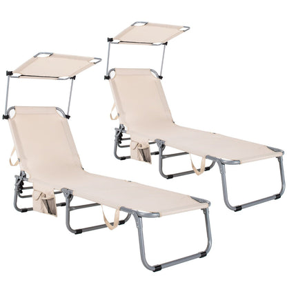 Locking backrest bar helps keep the folding recliner securely in the selected position