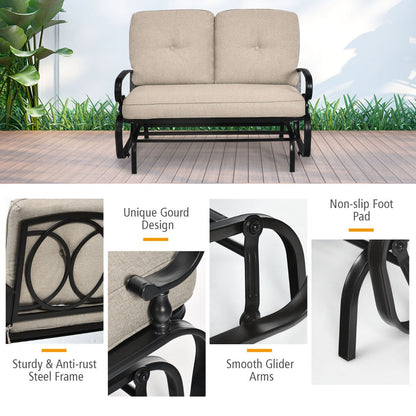 Anti-slip foot pads improve stability and help keep the rocking bench securely positioned