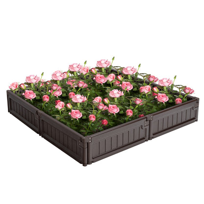 Costway Multiple Configuration Garden Bed Outdoor Planter Grow Box