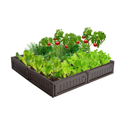 Costway Multiple Configuration Garden Bed Outdoor Planter Grow Box