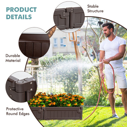 Costway Multiple Configuration Garden Bed Outdoor Planter Grow Box