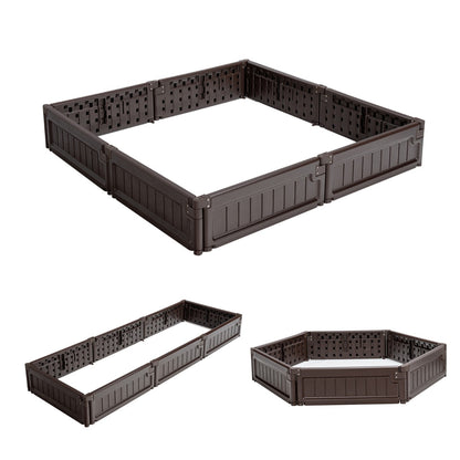 Large bottomless planter box with excellent drainage for vegetables, flowers, herbs, and fruit