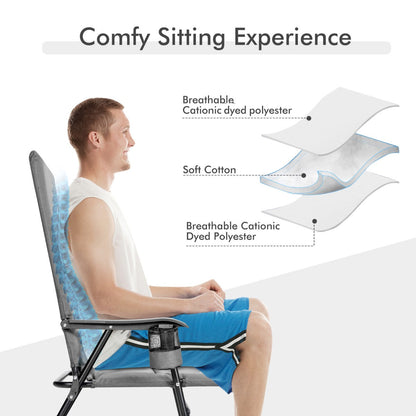 Portable folding chair collapses quickly for convenient storage against a wall or in a car