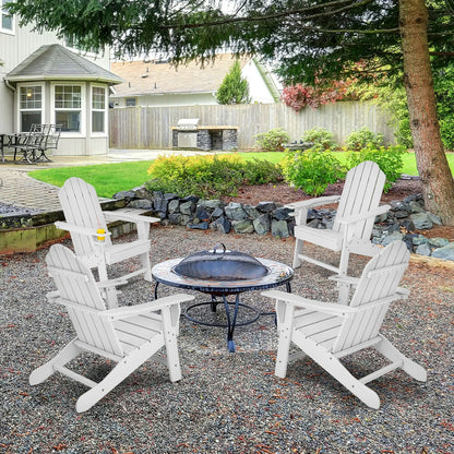 Costway Ergonomic Outdoor Patio Sun Lounger with Built-in Cup Holder-White