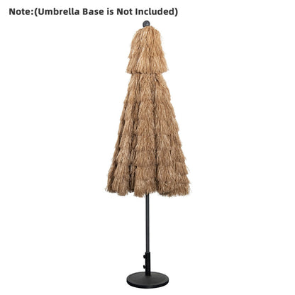 Outdoor tiki umbrella requires a compatible stand, which is not included with the package
