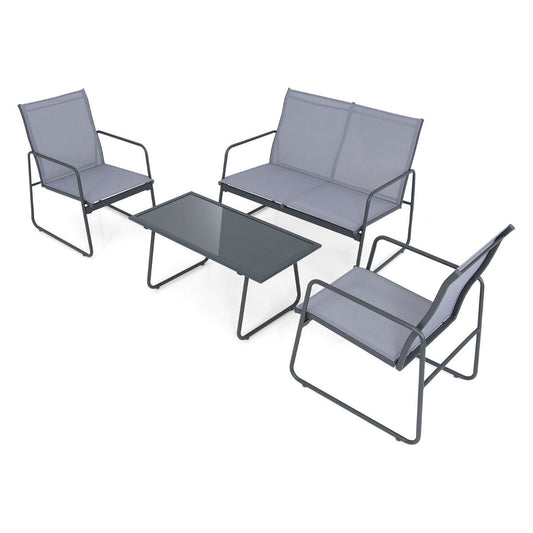 Rustproof steel frames provide durable outdoor support for family gatherings and casual seating