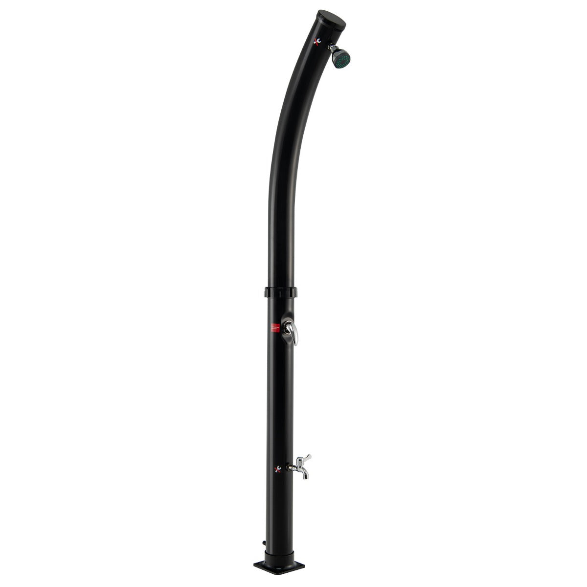 Costway 2.2M Solar Heated Shower with Adjustable Head & Foot