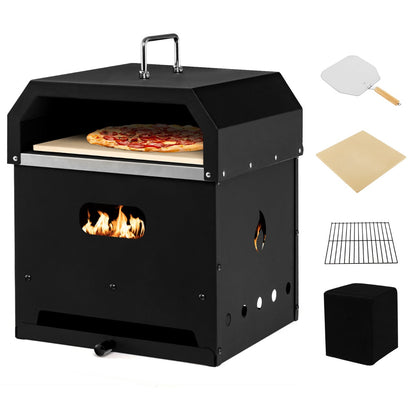 Double-deck pizza oven with cordierite stone creates crispy crusts and tender homemade pizzas