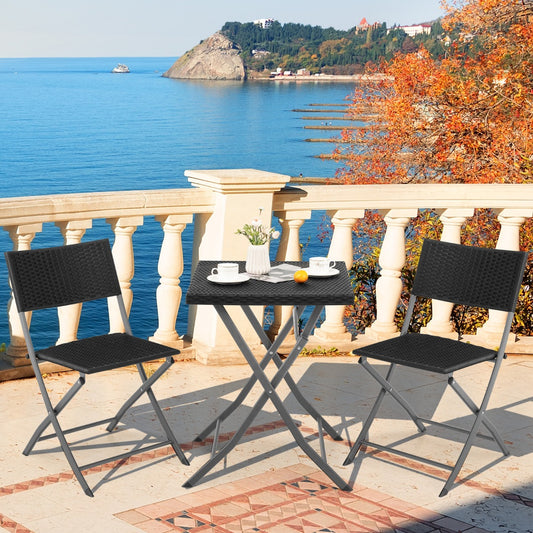 Costway Functional 3-Piece Bistro Set for Garden