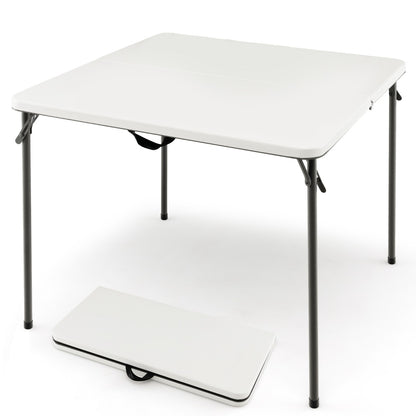 Portable Picnic Table with All-Weather HDPE Tabletop-White