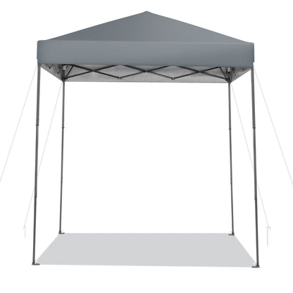 2 x 2m UPF 50+ Outdoor Pop-up Canopy with Adjustable Heights &amp;amp; Carry Bag-Grey