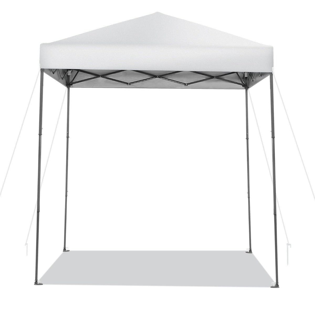 2 x 2m UPF 50+ Outdoor Pop-up Canopy with Adjustable Heights &amp;amp; Carry Bag-White