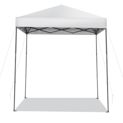 2 x 2m UPF 50+ Outdoor Pop-up Canopy with Adjustable Heights &amp;amp; Carry Bag-White